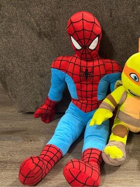 Spiderman Plush Toy Red & Blue Soft Stuffed Doll